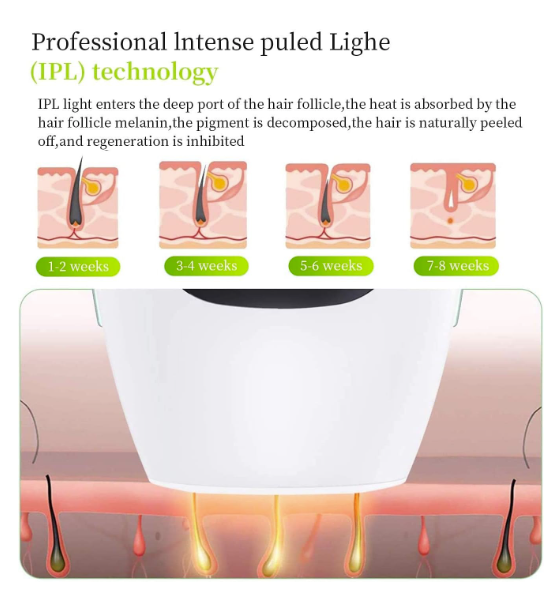 IPL Laser Hair Removal for Women – Painless & Permanent Hair Remover for Body